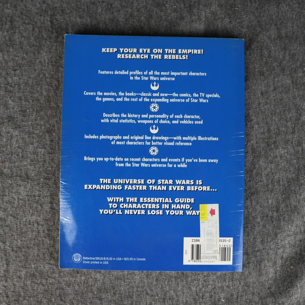Vintage Star Wars Essential Guide To Characters Andy Mangels PB 1st 1995 USA